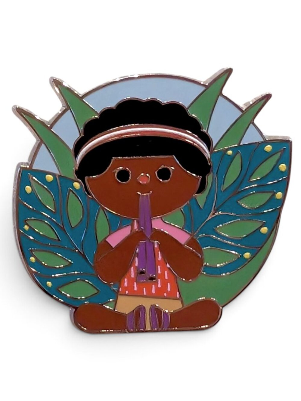 It's a Small World Disney Pin: Africa Child Playing Flute